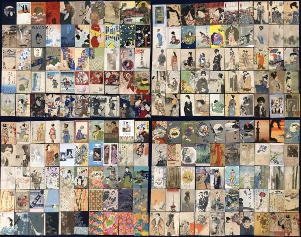 Japanese Graphic Design Scrapbook Vintage 200pc Pre War Showa Era Ephemera (1 of 2)