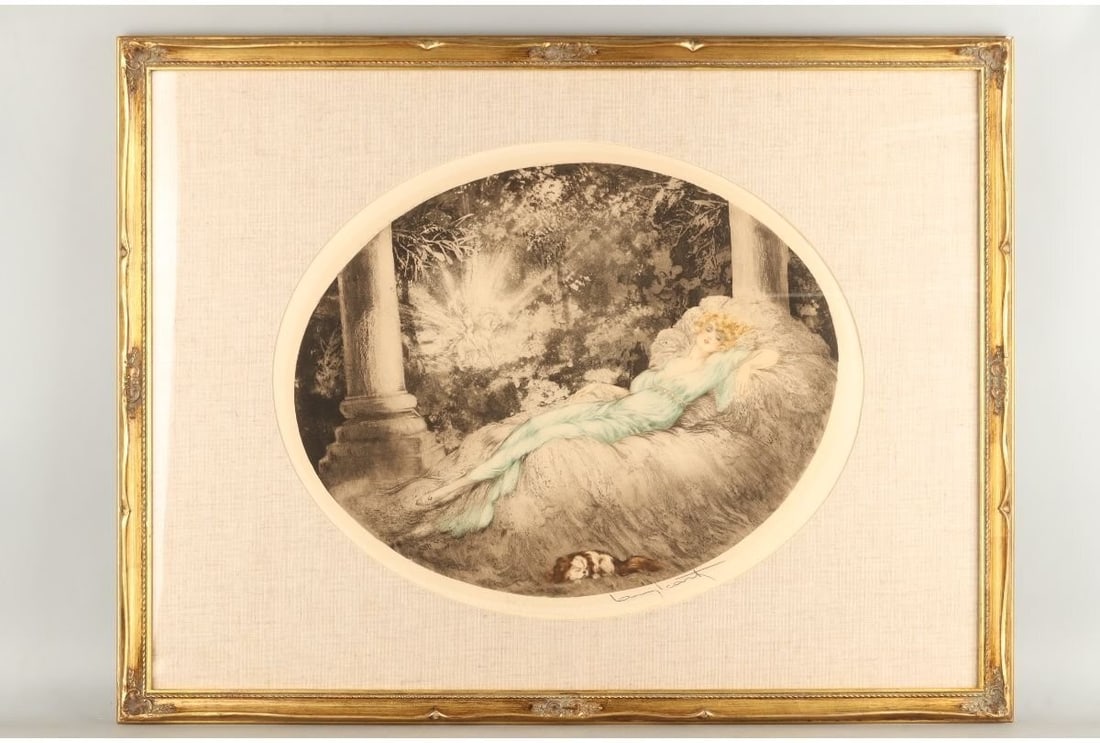Louis Icart Sleeping Beauty 1927 Signed Framed Art Decor Antique Collectible: Louis Icart Sleeping Beauty 1927 Signed Framed Art Decor Antique Collectible Item Specifics: Artist: Louis Icart Type: Original Year Of Production: 1927 Signed By: Louis Icart Signed: Yes Title: Sleep