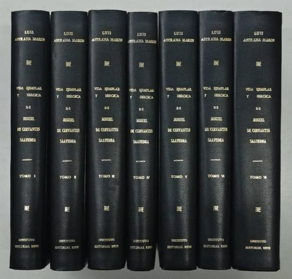 Cervantes Biography Luis Astrana Marin 7 Vol Set Complete 1948 1958 Spanish: Cervantes Biography Luis Astrana Marin 7 Vol Set Complete 1948 1958 Spanish Item Specifics: Artist: Luis Astrana Marn Subject: Biography & Literature Material: Paper Hardcover Style: Japanese Year Of 