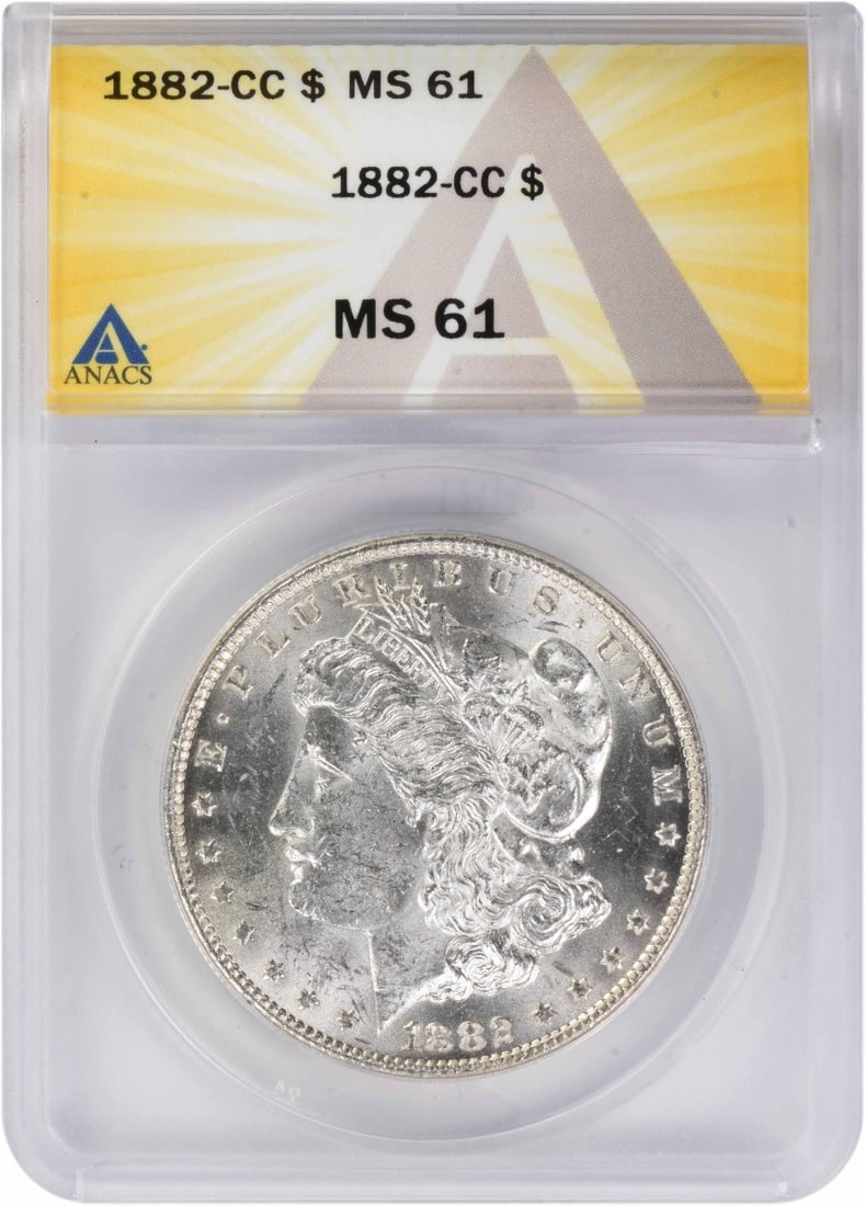Morgan Silver Dollar 1882 CC MS61 (1 of 1)