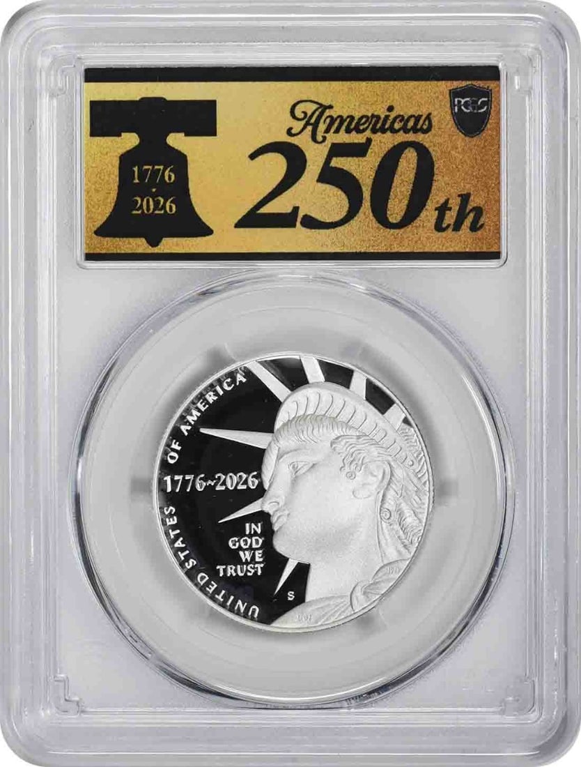 2026-S Enduring Liberty Ag Silver Half Dollar PR70DCAM FDOI PCGS Anniv Label: 2026-S Enduring Liberty Ag Silver Half Dollar PR70DCAM FDOI PCGS Anniv Label 2026-S Enduring Liberty Ag Silver Half Dollar PR70DCAM FDOI PCGS Anniv LabelThis 2026-S Enduring Liberty Ag Silver Half Dol