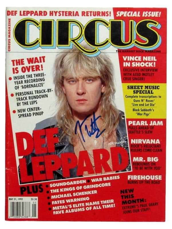 Def Leppard JSA May 31 Autographed Circus Magazine Joe Elliot: Def Leppard JSA May 31 Autographed Circus Magazine Joe Elliot Item Specifics: Industry: Movies Original/Reproduction: Original Autograph Authentication: JSA Product Disclaimer: Not affiliated with any