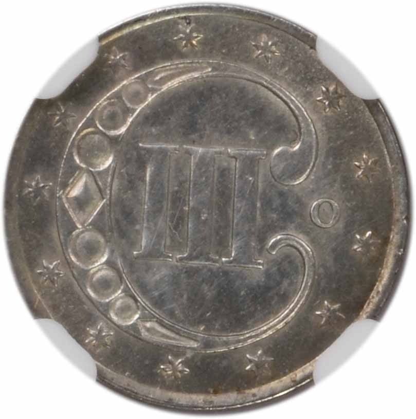 Three Cent Silver MS64 NGC 1851 - 3