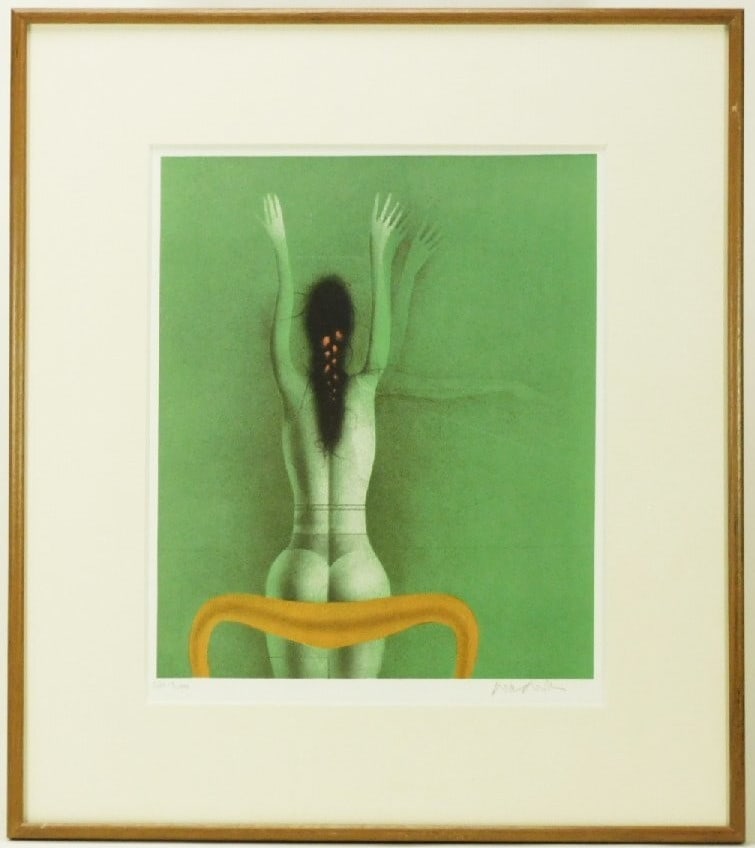 Paul Wunderlich Riediger 560 Signed Nude Lithograph 1977 Facing the Wall: Paul Wunderlich Riediger 560 Signed Nude Lithograph 1977 Facing the Wall Item Specifics: Unit Of Sale: Single Piece Artist: Paul Wunderlich Signed By: Paul Wunderlich Image Orientation: Portrait Size: