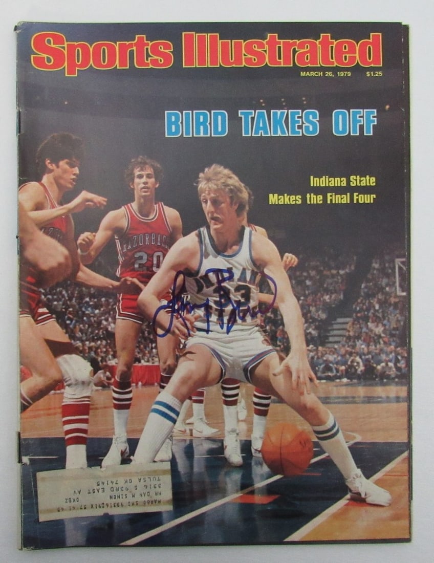 Larry Bird Signed 1979 Sports Illustrated Magazine JSA Witness 189240: Larry Bird Signed 1979 Sports Illustrated Magazine JSA Witness 189240 Item Specifics: League: NCAA Signed: YES Autograph Authentication: James Spence Authentication (JSA) Original/Reprint: Original Pr