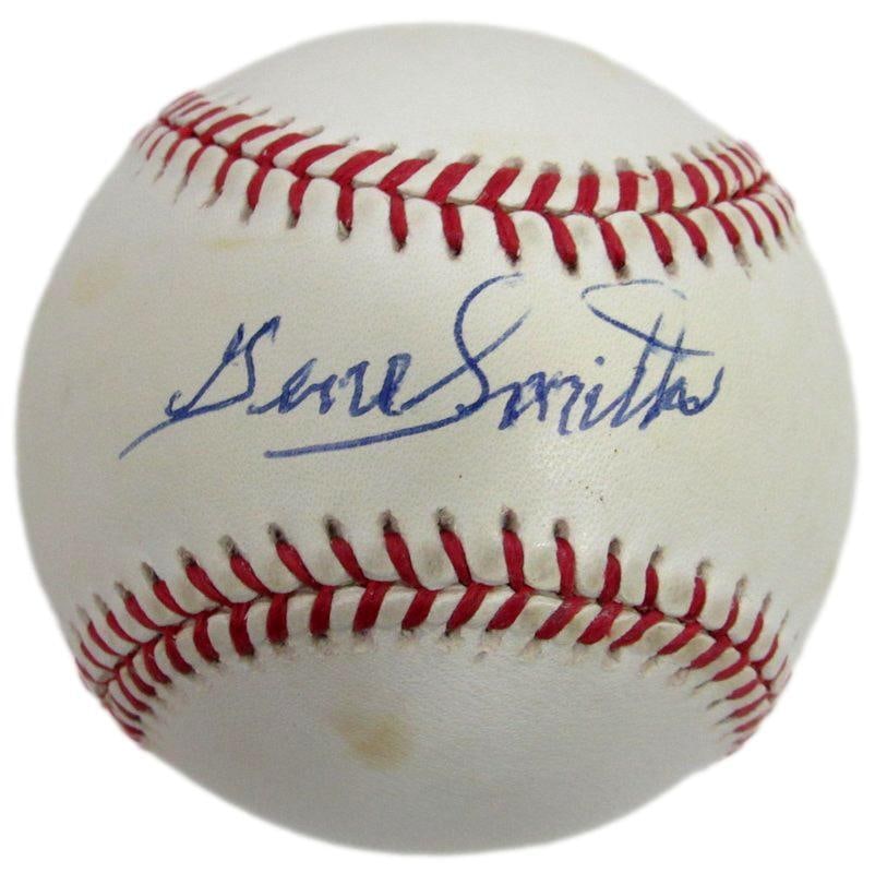 Negro League Smith Eugene Signed Baseball Crackers Black OAL ATL PSA (1 of 3)