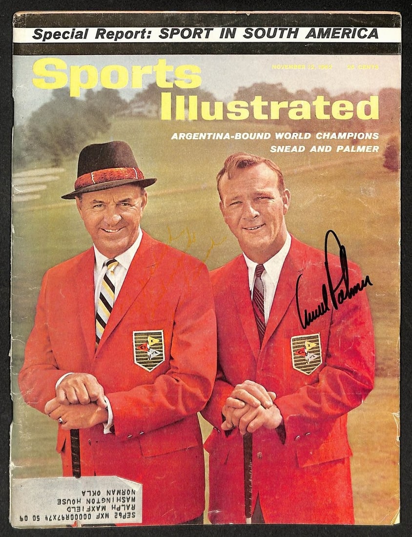 Arnold Palmer Signed/ Autographed 1962 Sports Illustrated Golf JSA 212123 (1 of 5)