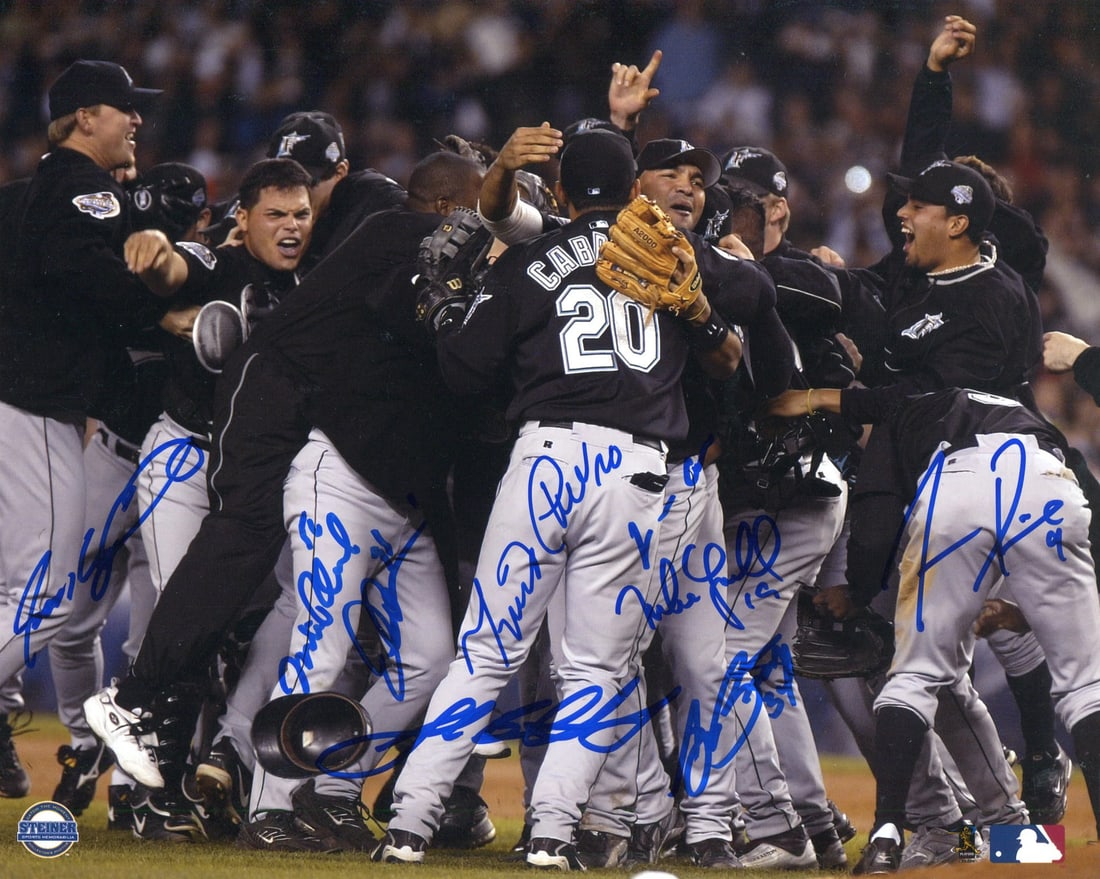 Marlins World Series Champions Autographed 8x10 Photo (1 of 1)