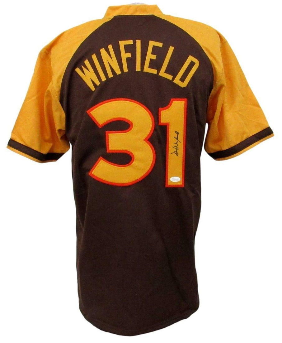 Dave Winfield Signed/ Autographed Padres Custom Baseball Jersey JSA 157275 (1 of 9)