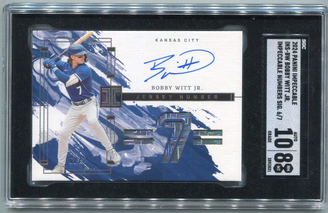 2024 Panini Impeccable Autographed Card #INS-BW 6 7 SGC Graded 8 1 (1 of 2)