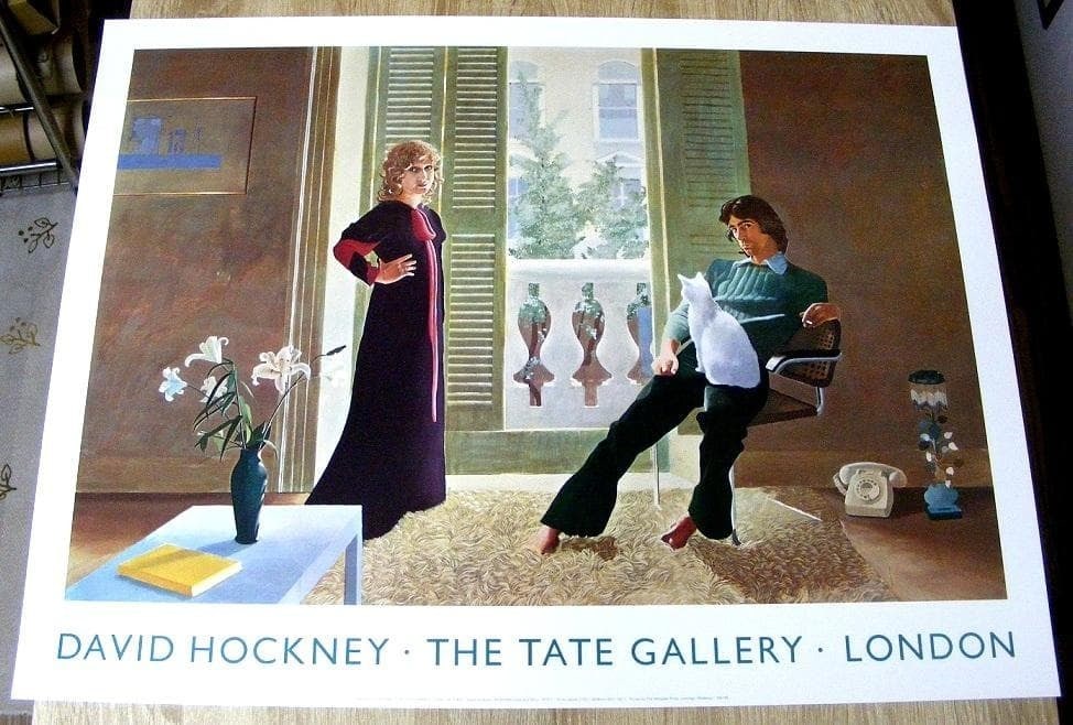 Vintage Exhibition Poster David Hockney Tate Gallery London 1974 Percy (1 of 5)