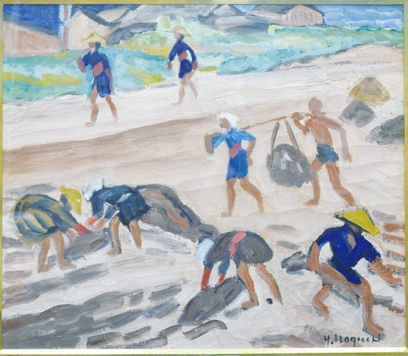 Working People Japanese Fine Art Framed Woodblock Print Yataro Noguchi: Working People Japanese Fine Art Framed Woodblock Print Yataro Noguchi Item Specifics: Artist: Yataro Noguchi Subject: Working People Material: Paper Style: Japanese Year Of Production: 2010 Product D