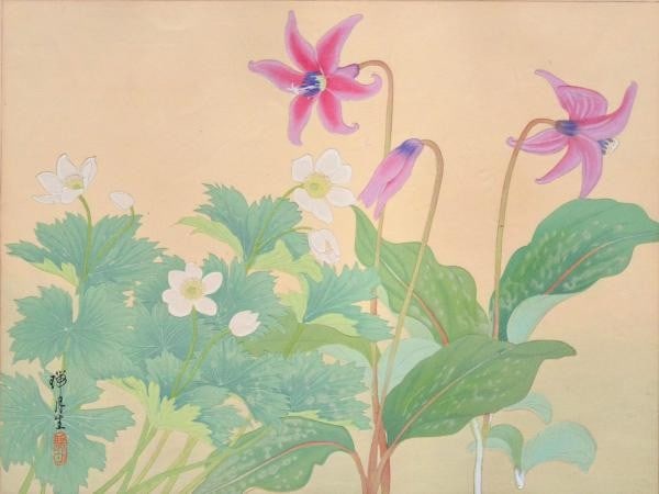 Mizuki Ikeda Woodblock Print Nirensou Anemone Botanical Art Showa Era: Mizuki Ikeda Woodblock Print Nirensou Anemone Botanical Art Showa Era Item Specifics: Artist: Mizuki Ikeda Subject: Botanical Flowers Anemone Material: Paper Style: Japanese Size: 34 x 46.5 cm Product