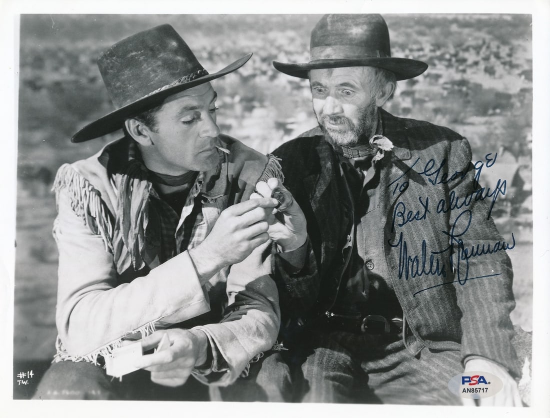 Walter Brennan Signed/ Inscr 8x10 B/ W Photo 1939 "The Westerner" PSA/ DNA 192280: Walter Brennan Signed/ Inscr 8x10 B/ W Photo 1939 "The Westerner" PSA/ DNA 192280 Item Specifics: Industry: Movies Object Type: Photograph Original/Reproduction: Original Product Disclaimer: Not