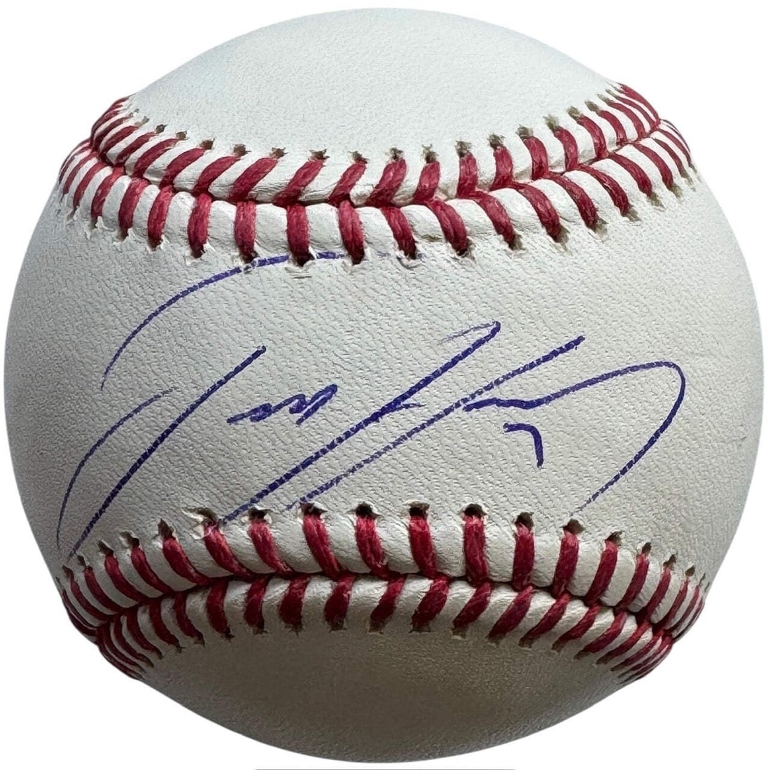 Major League Baseball Autographed Official By Jackson Holliday Beckett: Major League Baseball Autographed Official By Jackson Holliday Beckett Signed in blue ink across the sweet spot on this Official Robert Manfred Baseball is the mark of Jackson Holliday, a talented art