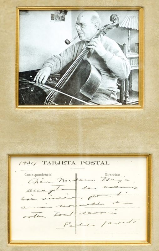 Pablo Casals Framed Postcard Rare Classical Music Memorabilia Cellist Legend: Pablo Casals Framed Postcard Rare Classical Music Memorabilia Cellist Legend Item Specifics: Artist: Pablo Casals Subject: Classical Music Material: Paper and Wood Frame Style: Japanese Year Of Produc