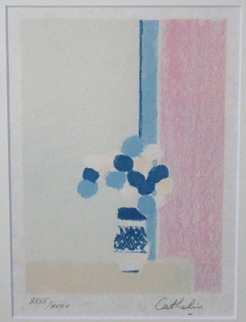 Cathelin Bernard Flowers Lithograph Rare Signed Limited Ed: Cathelin Bernard Flowers Lithograph Rare Signed Limited Ed Item Specifics: Unit Of Sale: Single Piece Artist: Bernard Cathelin Signed By: Bernard Cathelin Image Orientation: Portrait Size: Medium