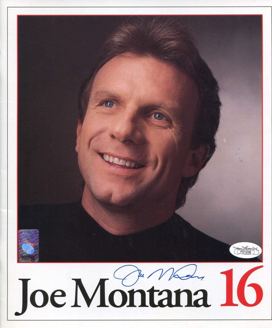 Autographed Program by Joe Montana