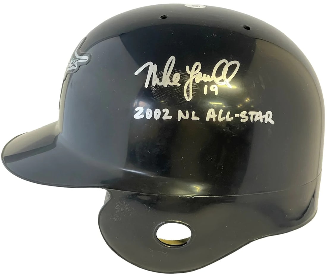 Mike Lowell Autographed Marlins Batting Helmet (1 of 2)