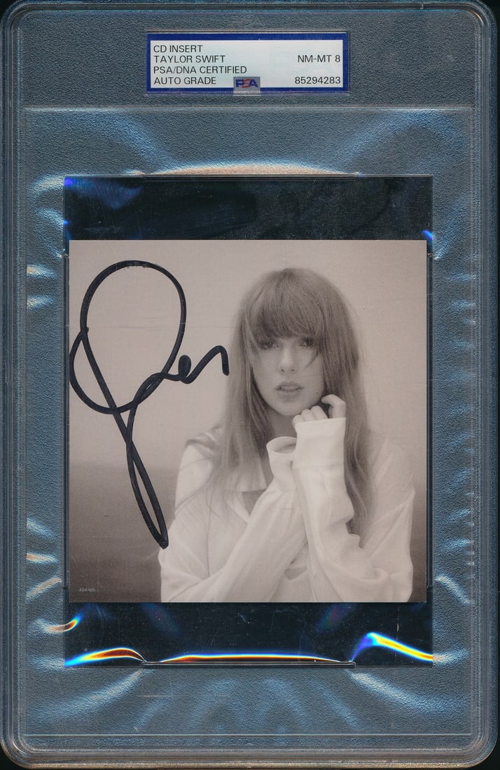 Taylor Swift Signed CD Insert "The Tortured Poets Department" PSA/ DNA NM-MT 8 (1 of 2)