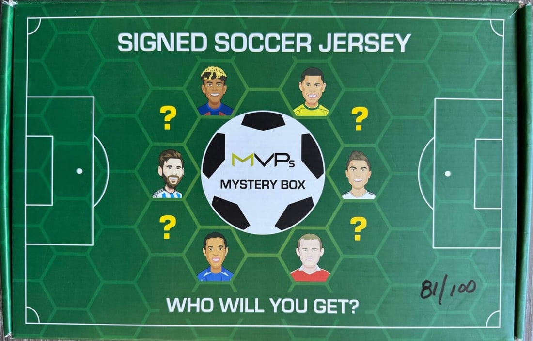Mystery Memorabilia Box: Autographed Soccer Jersey with Beckett COA Limited to/: Mystery Memorabilia Box: Autographed Soccer Jersey with Beckett COA Limited to/ Item Specifics: Brand: Beckett Professional Grader: 275013 Mystery Memorabilia Box: Autographed Soccer Jersey with Becke