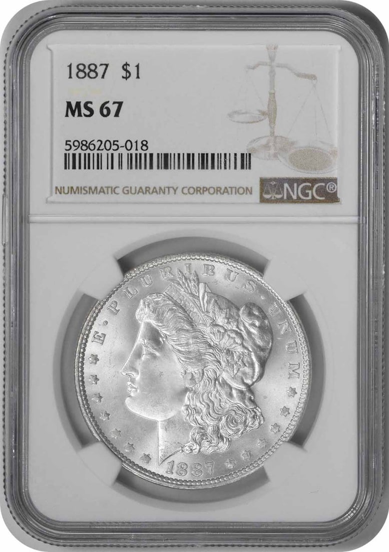Morgan Silver Dollar MS67 NGC