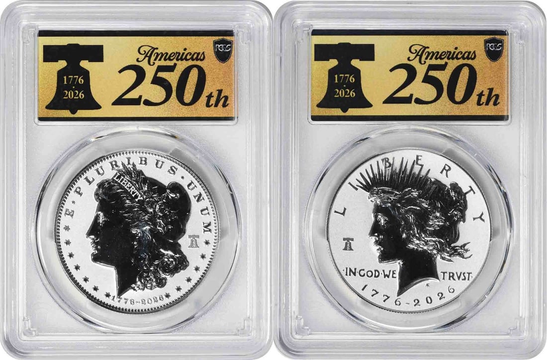 2026-P Morgan and Peace Silver Dollar Reverse Proof Set PR70 FS PCGS Ann Label: 2026-P Morgan and Peace Silver Dollar Reverse Proof Set PR70 FS PCGS Ann Label The 2026-P Morgan and Peace Silver Dollar Reverse Proof Set is a unique offering, featuring a PR70 grade from PCGS and a 