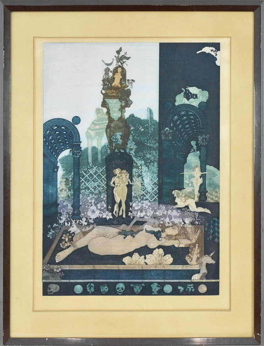 Kiyosumi Yamashita 1978 Etching Print Work Signed Artist Proof EA Ltd 10 (1 of 13)