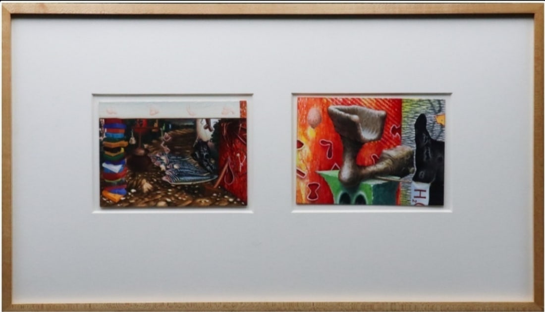 Steve Galloway & Edward Henderson Signed Original Painting Gouache on paper 1987 (1 of 11)