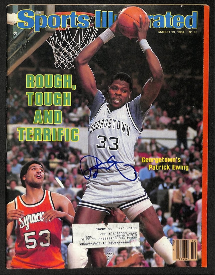 HOF Signed Ewing Patrick 212904 Sports Illustrated 1984 Georgetown (1 of 5)