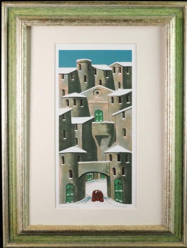 Monks Framed Signed Lithograph Art Italian Town Medieval Proietti: Monks Framed Signed Lithograph Art Italian Town Medieval Proietti Item Specifics: Unit Of Sale: Single Piece Artist: Norberto Proietti Signed By: Norberto Proietti Image Orientation: Portrait Size: Me
