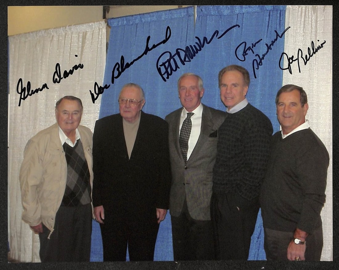 HOF Signed 8x10 Photo PSA Letter Davis Blanchard Dawkins Bellino Staubach: HOF Signed 8x10 Photo PSA Letter Davis Blanchard Dawkins Bellino Staubach Signed by a Hall of Fame football legend, this 8x10 photo features a notable player from the sport. The photo bears a signatur