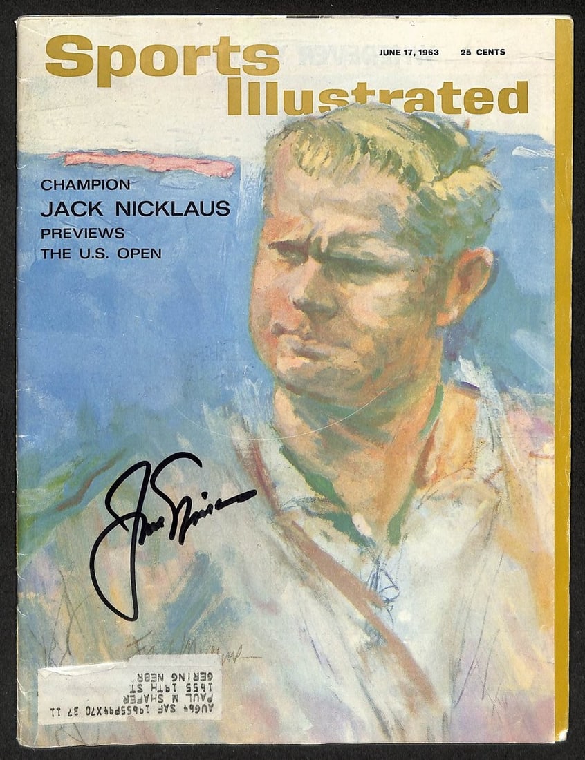 Jack Nicklaus Signed/ Autographed 1963 Sports Illustrated Golf JSA 212940: Jack Nicklaus Signed/ Autographed 1963 Sports Illustrated Golf JSA 212940 Item Specifics: Original/Reprint: Original Product: Photo Sport: Golf Product Disclaimer: Not affiliated with any team or leag
