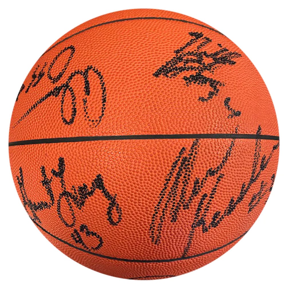 1990-91 Miami Heat Autographed Spalding Hybrid Leather Basketball: 1990-91 Miami Heat Autographed Spalding Hybrid Leather Basketball Item Specifics: Signed in black sharpie across all panels of the basketball The ball has 7 signatures including Rony Seikaly, Ala Ogg,