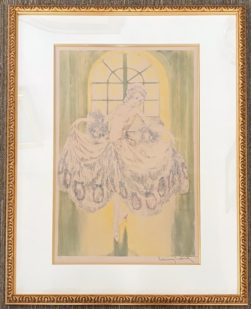 Louis Icart Minuet 1929 Signed Etching Aquatint Hand Colored Art Deco: Louis Icart Minuet 1929 Signed Etching Aquatint Hand Colored Art Deco Item Specifics: Unit Of Sale: Single Piece Artist: Louis Icart Signed By: Louis Icart Image Orientation: Portrait Size: Medium Sig