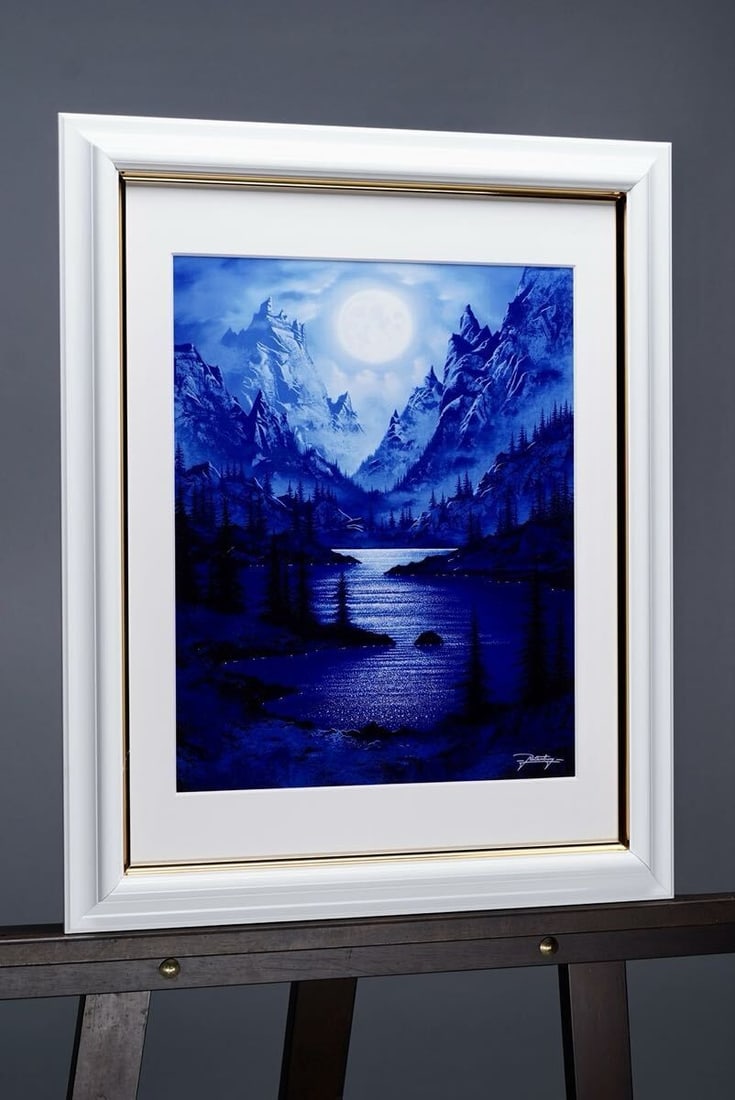 Moonlit Mountain Range Framed Giclee Signed Authentic Jon Rattenbury: Moonlit Mountain Range Framed Giclee Signed Authentic Jon Rattenbury Item Specifics: Artist: JON RATTENBURY Signed By: Jon Rattenbury Size: Medium (up to 36in.) Signed: Signed Color: Multi-Color Mater