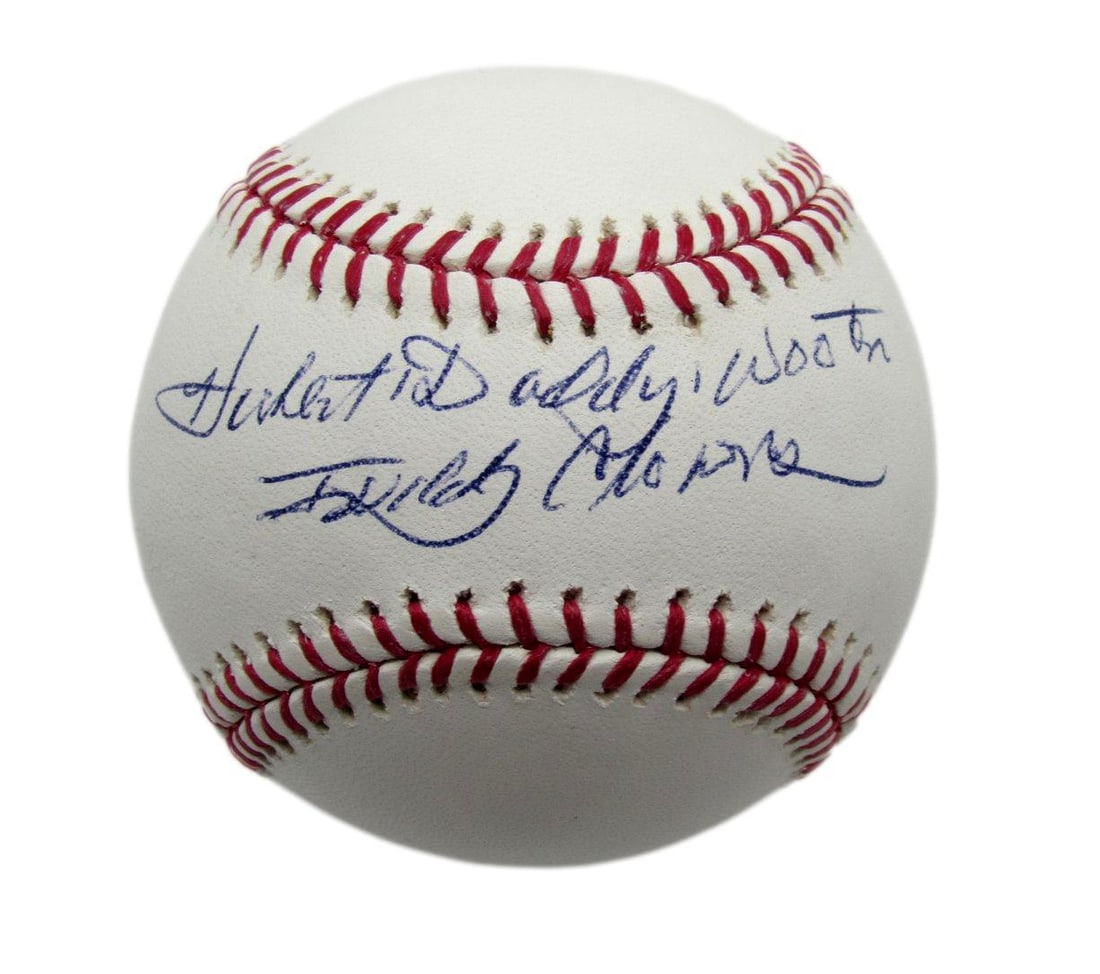 Signed Hubert Big Daddy Wooten Inscr OML Baseball Negro League Clowns PSA DNA (1 of 3)