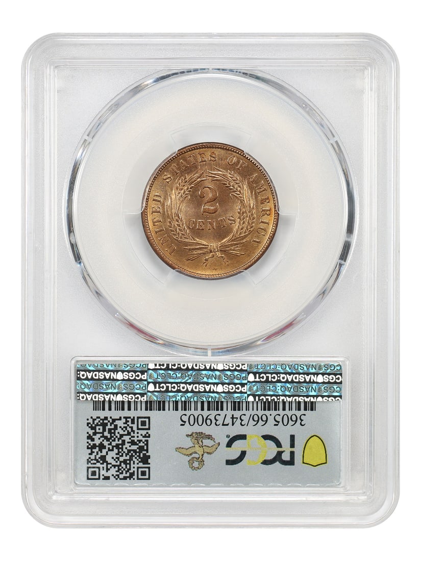 2C PCGS MS66RD ex D.L. Hansen - 2
