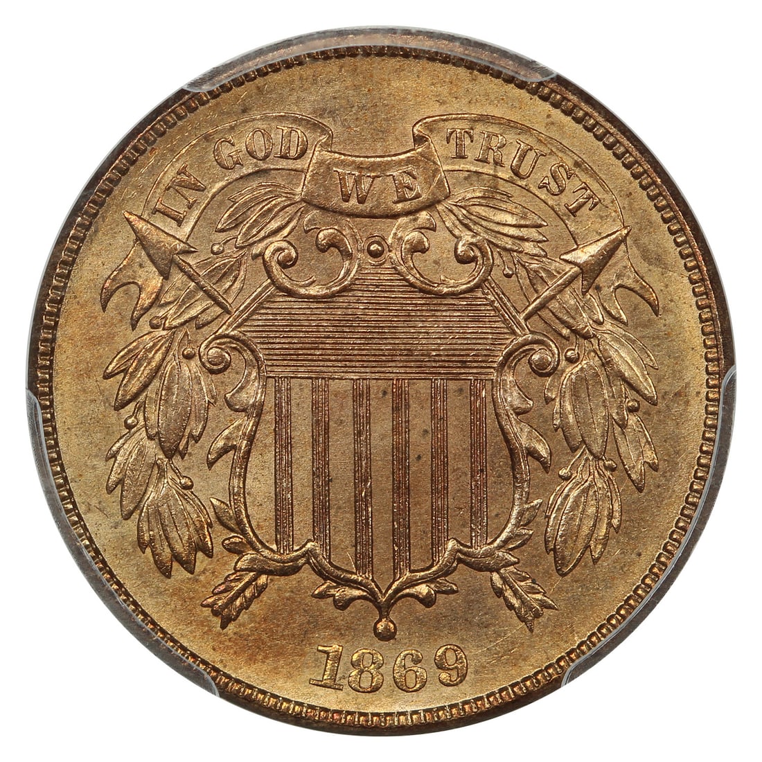 2C PCGS MS66RD ex D.L. Hansen - 3
