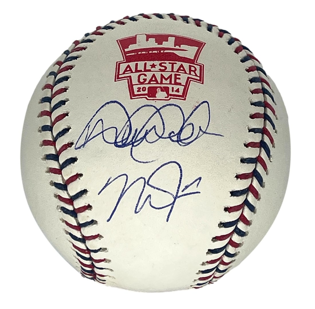 Signed 2014 All Star Baseball Holo 196506 MLB Derek Jeter Mike Trout (1 of 3)