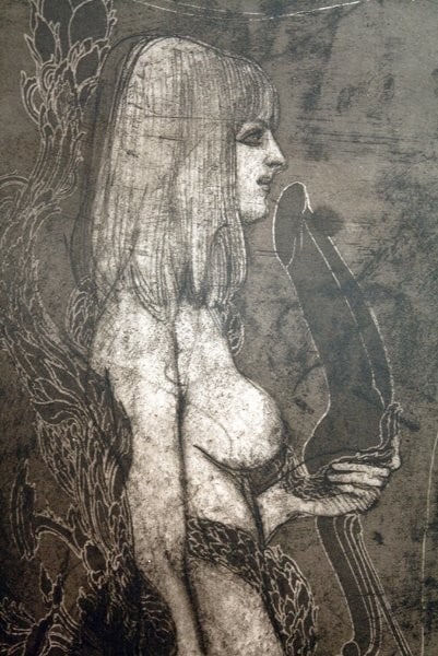Fantastic Realism Signed Sphinx Etching Eva Vienna: Fantastic Realism Signed Sphinx Etching Eva Vienna Item Specifics: Unit Of Sale: Single Piece Artist: Ernst Fuchs Signed By: Ernst Fuchs Image Orientation: Portrait Size: Medium Signed: Yes Material: 