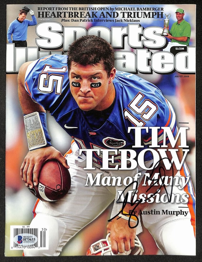 Tebow Signed Autographed 12105 Florida Gators Sports Illustrated 1998 (1 of 3)