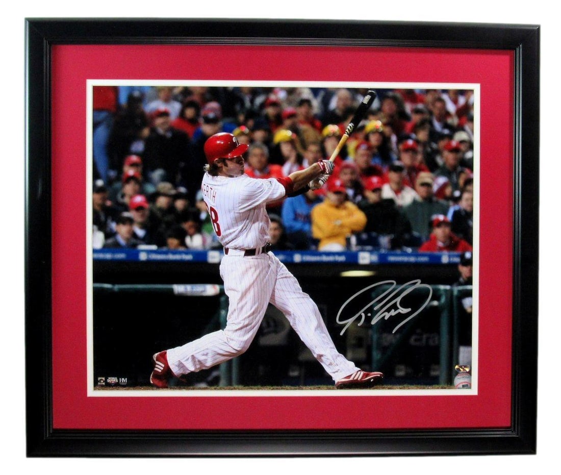 Signed Jason Werth 16x20 Photo Framed Phillies Auto Hunt 189408: Signed Jason Werth 16x20 Photo Framed Phillies Auto Hunt 189408 Jason Werth's 16x20 photo, signed by the player, is framed in a 16x20 original/reprint format, making it a unique piece for baseball
