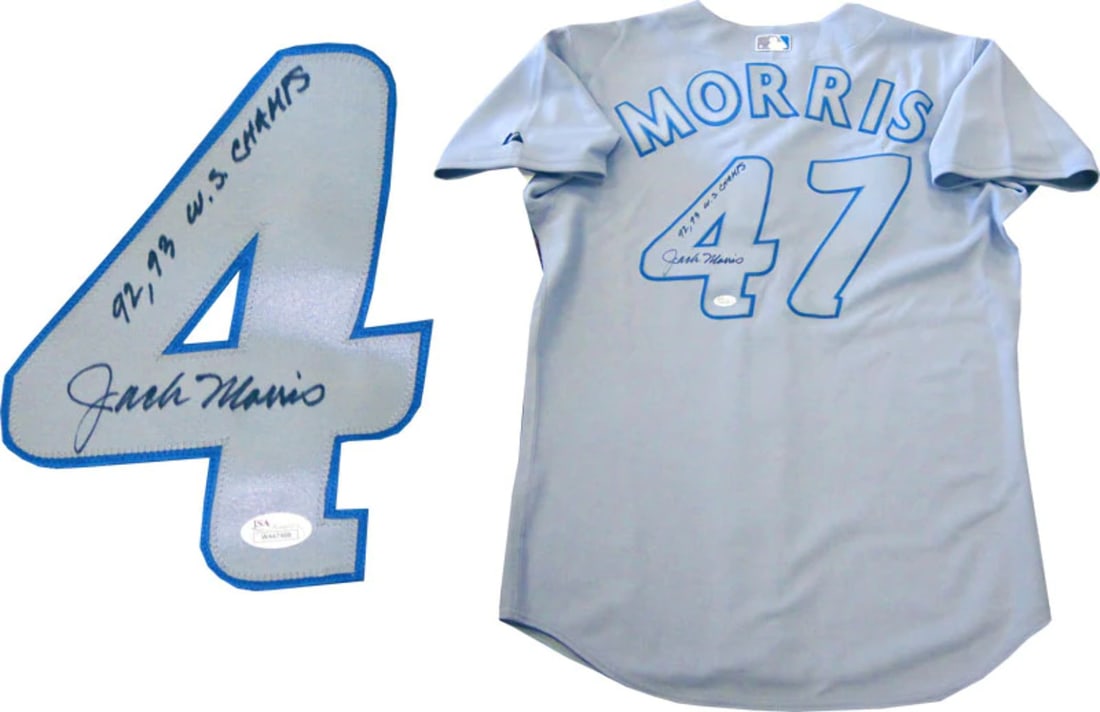 Jack Morris Autographed Toronto Blue Jays Jersey (JSA) (1 of 1)