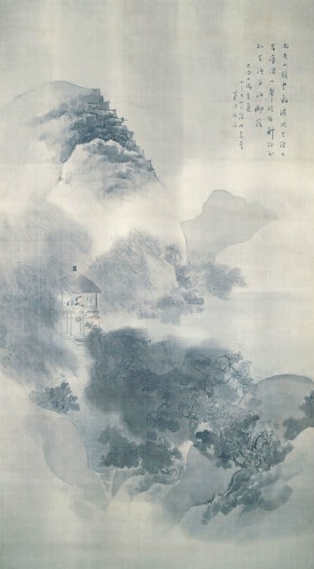 Wind Rain Wind Landscape Kikuchi Yosai Antique Japanese Scroll Kakejiku: Wind Rain Wind Landscape Kikuchi Yosai Antique Japanese Scroll Kakejiku Item Specifics: Artist: Kikuchi Yosai Subject: Wind and Rain Landscape Material: Ink on Paper Style: Japanese Year Of Production