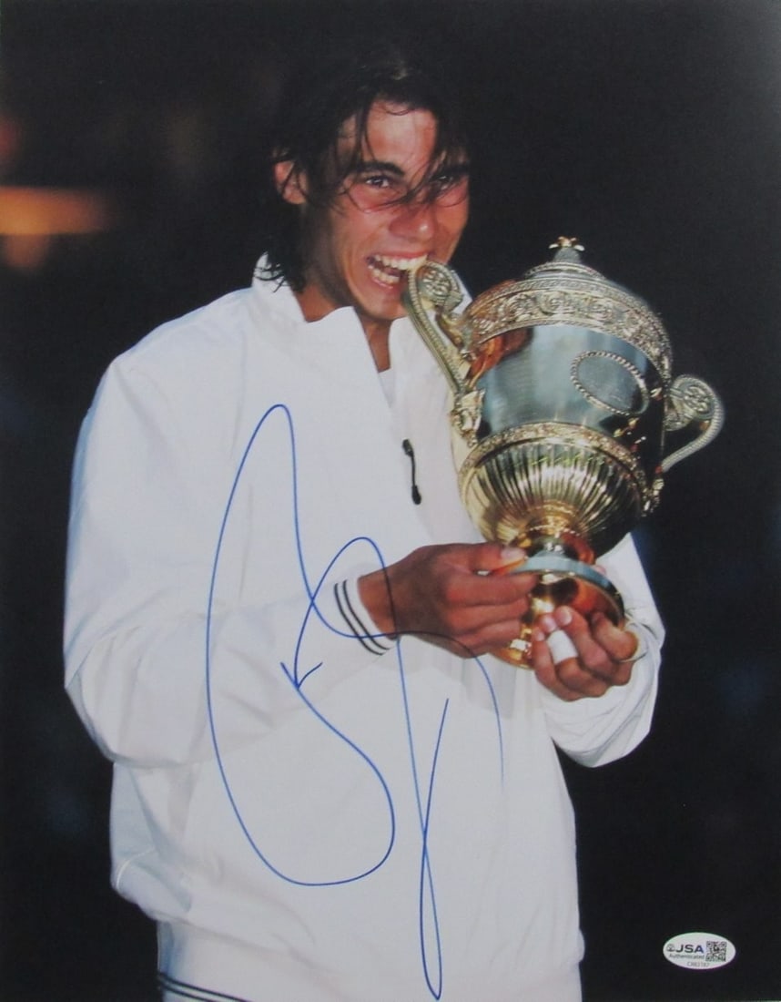 Rafael Nadal Autographed/ Signed 11x14 Photo Tennis JSA 210090: Rafael Nadal Autographed/ Signed 11x14 Photo Tennis JSA 210090 Item Specifics: Original/Reprint: Original Product: Photo Sport: Tennis Product Disclaimer: Not affiliated with any team or league.