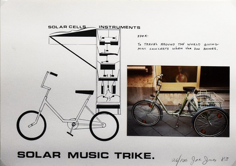 Solar Music Trike Signed Fluxus Art Framed 1983 Ltd Joe Jones: Solar Music Trike Signed Fluxus Art Framed 1983 Ltd Joe Jones Item Specifics: Artist: Joe Jones Subject: Fluxus Experimental Music Solar Machine Material: Offset Print and Collage on Paper Style: Japa