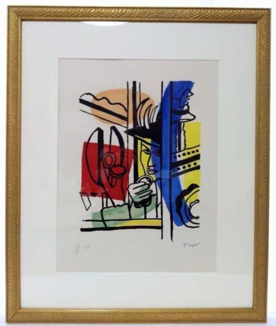 Fernand Leger Framed Lithograph Color 1959 Mourlot Femme Poudrier: Fernand Leger Framed Lithograph Color 1959 Mourlot Femme Poudrier Item Specifics: Unit Of Sale: Single Piece Artist: Fernand Leger Signed By: Fernand Leger Image Orientation: Portrait Size: Medium Sig
