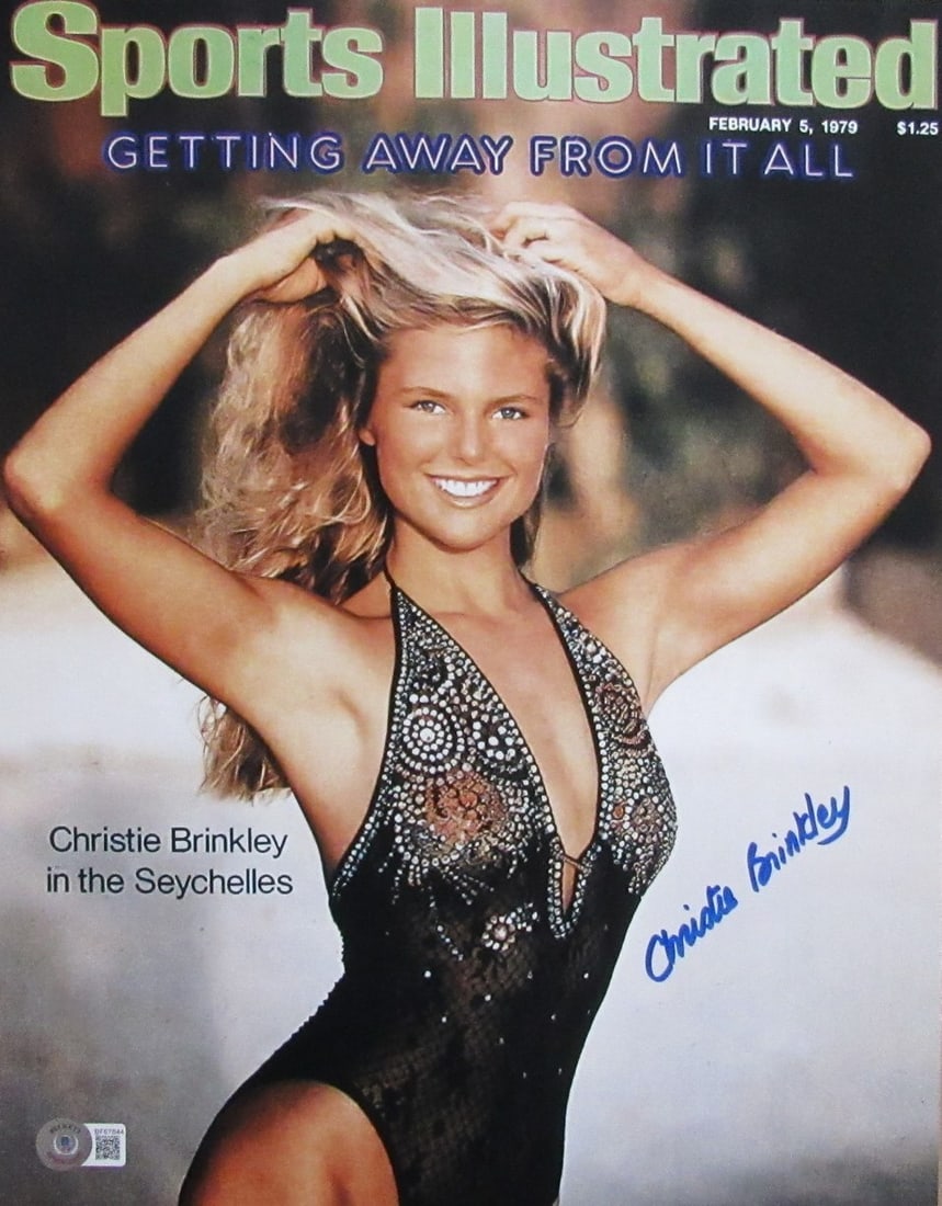 BRINKLEY Christie 1979 Sports Illustrated 11x14 Autographed Cover Photo Beckett: BRINKLEY Christie 1979 Sports Illustrated 11x14 Autographed Cover Photo Beckett BRINKLEY Christie 1979 Sports Illustrated 11x14 Autographed Cover Photo Beckett. This 1979 Sports Illustrated cover phot