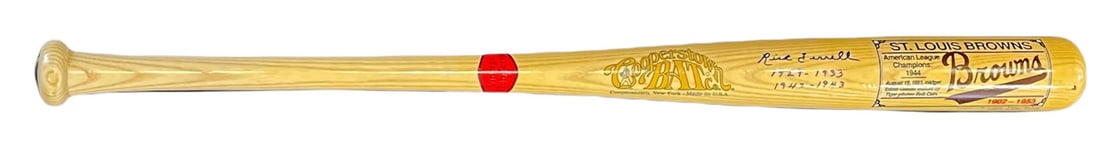 Rick Ferrell Autographed Cooperstown Bat (1 of 2)